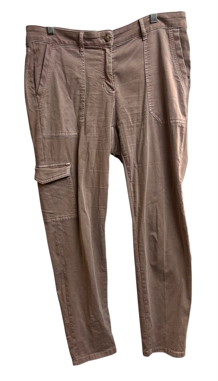 J.Jill J. Jill Cargo Pants Light Brown Utility Tapered Size 12